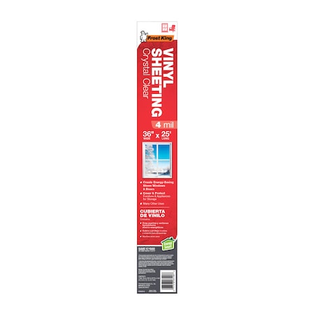 Frost King Frost King Clear Vinyl Sheeting Roll For Doors and Windows 25 ft. L X 4 in. V3625/4